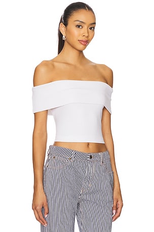 LA Made Don't Think Twice Off Shoulder Top in Ivory