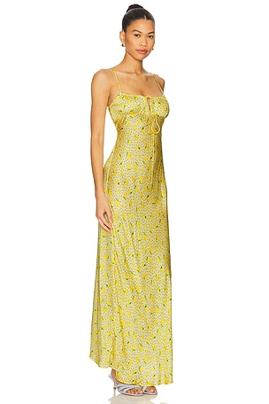 Leslie Amon Slip Dress in Yellow