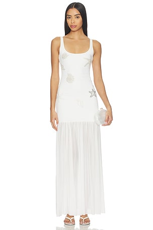 Flow White Maxi Dress Leslie Amon