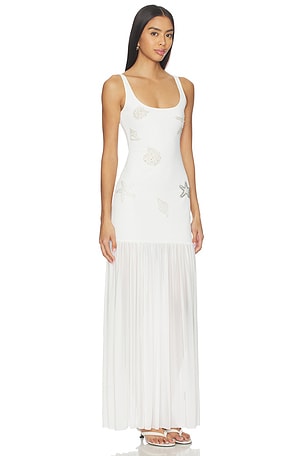 Leslie Amon Flow White Maxi Dress in White. Size XS. Also