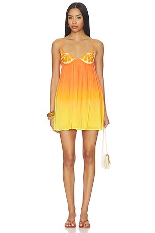 Citrus Sequin Mini Dress Leslie Amon