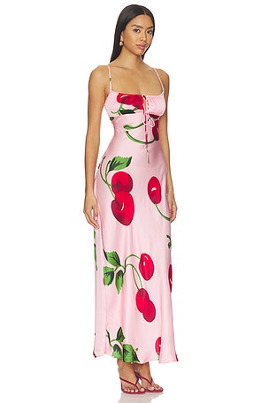 Leslie Amon Ruby Slip Dress in Pink