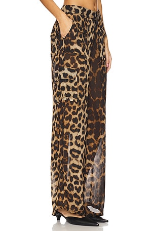 Leslie Amon Cargo Pants in Brown