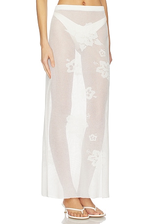 Leslie Amon Emma Skirt in White