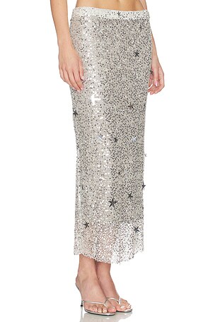 Leslie Amon Rena Skirt in Grey. Size XL. Also