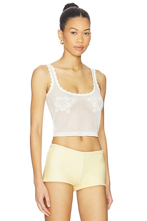 Leslie Amon Emma Top in White. Size XS. Also