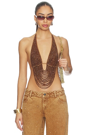 x REVOLVE Round Floating Desert Top Leslie Amon