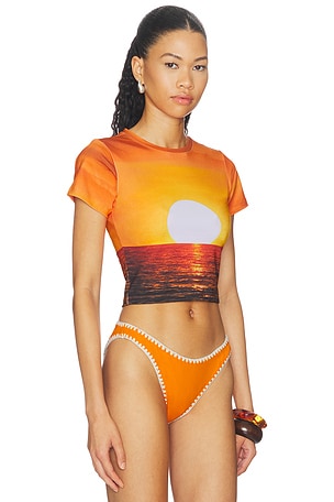 Leslie Amon T Shirt in Orange