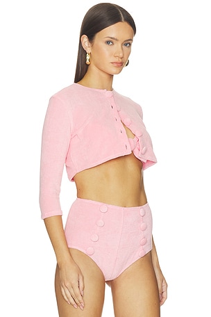 Lisa Marie Fernandez Cardigan in Pink