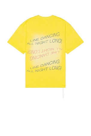 Lifted Anchors Lines T-Shirt in Mustard