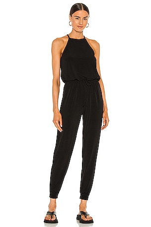 Commando Butter Tank Lounge Jumpsuit in Black