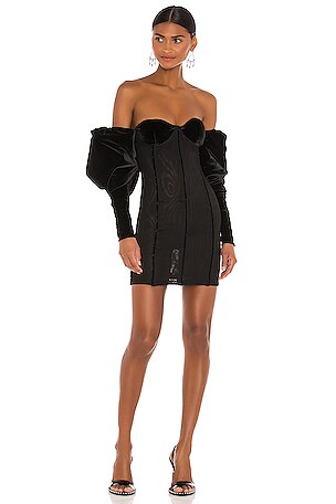 smith mini dress black Short Sleeve Knit Dress, Black main image 0