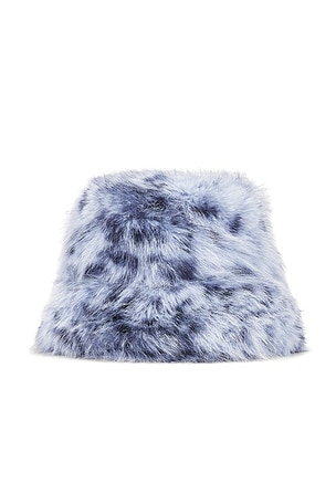 LAMARQUE x REVOLVE Kayley Faux Fur Hat in Blue