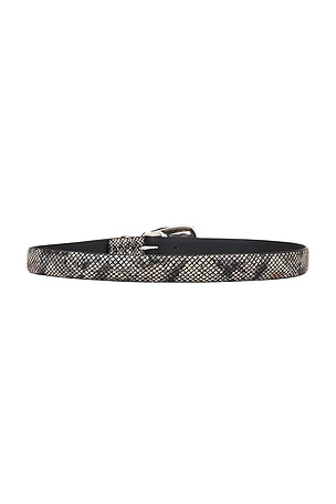 LAMARQUE Statement Buckle Belt in Grey