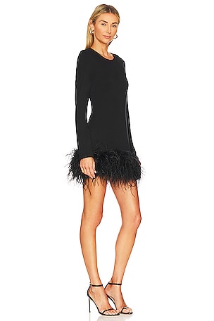 LAMARQUE Bahira Knit Mini Dress in Black