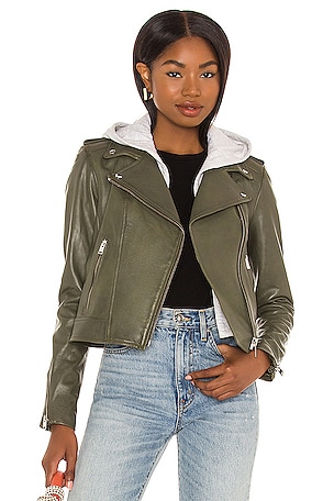 LAMARQUE BLOUSON HOLY en Dusty Olive REVOLVE