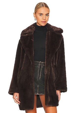 Linnea faux-fur coat, LAMARQUE