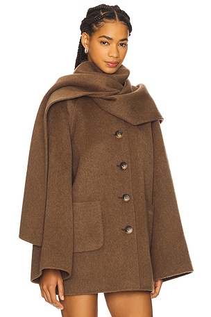 LAMARQUE Anca Coat in Brown