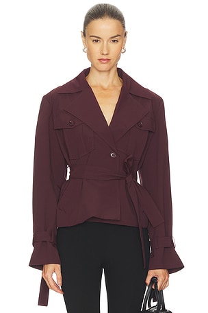 ABRIGO QUINN CROPPED TRENCH LAMARQUE