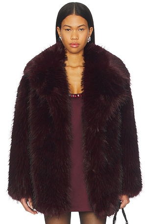 Finaya Faux Fur Trench Coat LAMARQUE