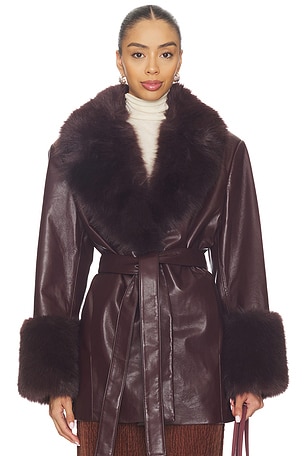 Rosabella Faux Fur Blazer Coat LAMARQUE