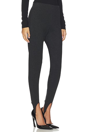 LAMARQUE Faustine Stirrup Pant in Charcoal