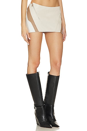 LAMARQUE Krissy Mini Skirt in Cream