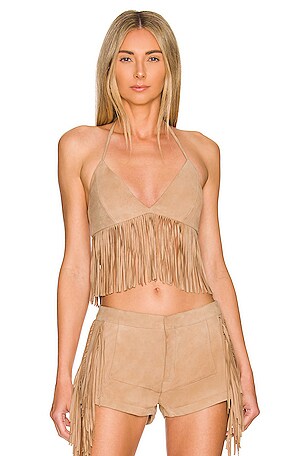 x REVOLVE Sabbi Suede Top LAMARQUE