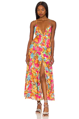 Love the Label Oceane Maxi Dress in Juicy Print | REVOLVE