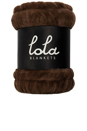 Lola Blankets Lola Original Blanket in Chocolate