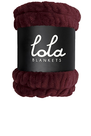Lola Blankets Lola Original Blanket in Burgundy