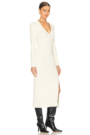 LBLC The Label Zoe Midi Dress in Ivory