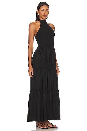 LBLC The Label Naomi Halter Dress in Black