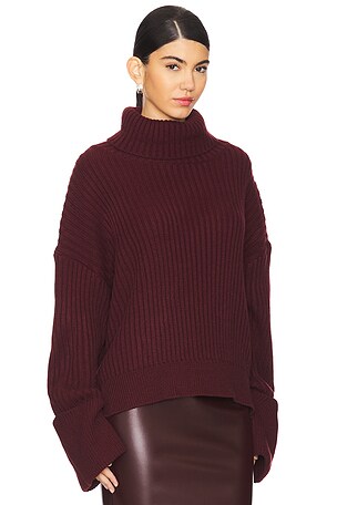 LBLC The Label Liam Sweater in Burgundy