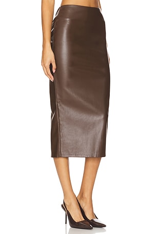 LBLC The Label Eddie Skirt in Brown