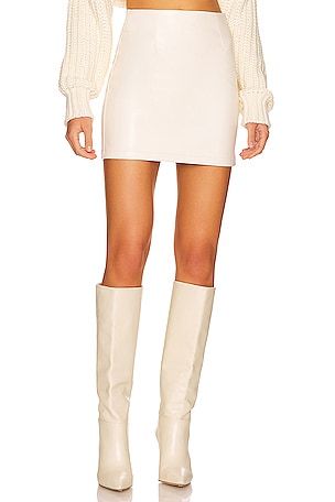 Abby Faux Leather Mini Skirt LBLC The Label