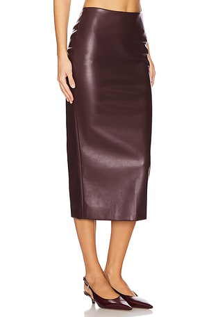 LBLC The Label Eddie Skirt in Burgundy