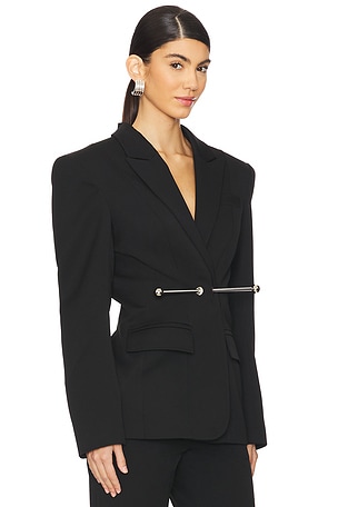 LADO BOKUCHAVA Ninexl Pierced Blazer in Black