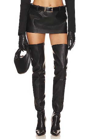 Twentythree Faux Leather SkirtLADO BOKUCHAVA$265