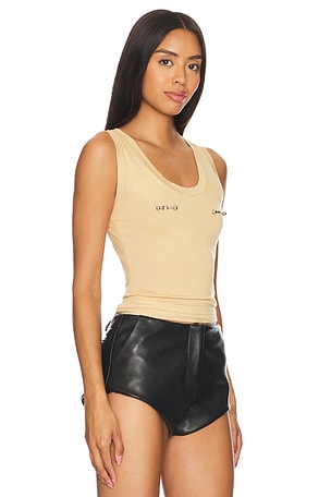 LADO BOKUCHAVA x REVOLVE Pierced Tank Top in Tan