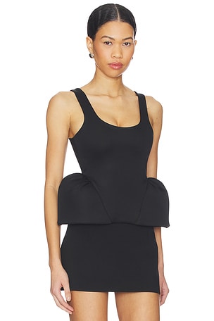LADO BOKUCHAVA Basque Top in Black