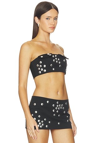LADO BOKUCHAVA Twentythree Bra Top in Black