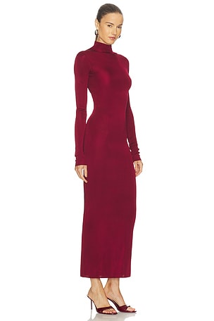 L'Academie Syndi Maxi Knit Dress in Burgundy. Size XL. Also