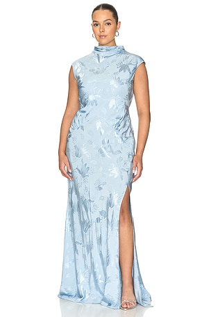 L'Academie Avalon Maxi Dress in Blue