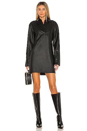 l'academie shirt dress L'Academie Shirt Dress in Black