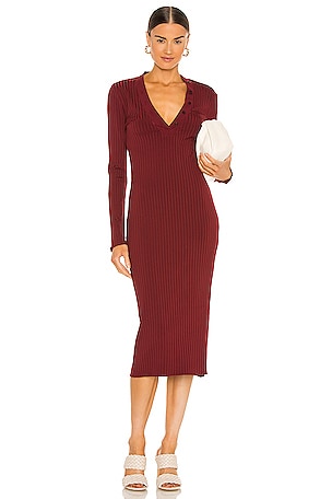knee length dresses for ladies Steve Madden Clarissa Pleated Midi Dress