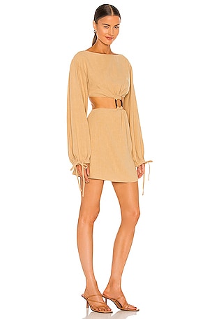 L'Academie Alora Dress in Tan