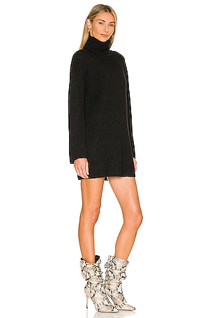 L'Academie Sable Sweater Dress in Black