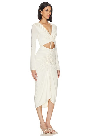 L'Academie x Jetset Christina Norae Midi Dress in White