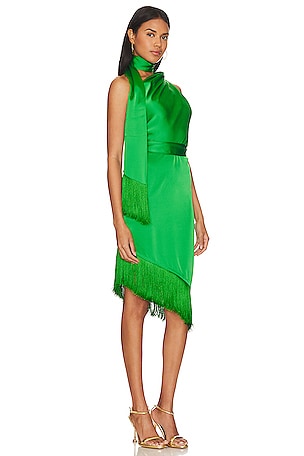 L'Academie Ziggy Mini Dress in Green